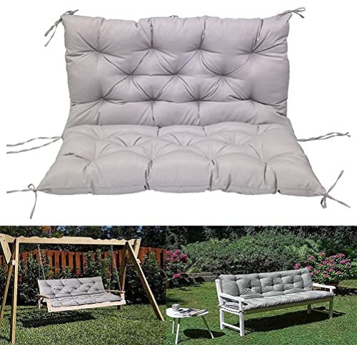 Wasserdichtes Sitzkissen für den Außenbereich, mit Rückenlehne, austauschbare S-Kissen für Garten, Terrasse, Möbel, Innen- und Außenbereich, Sonnenschutz, Veranda, Bankkissen, passend für 2 bis 3