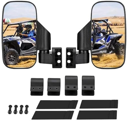 NYSQOFMB Miroirs latéraux de recul pour General pour Maverick avec Tube profilé UTV Verre Rétroviseur