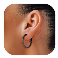 GoldChic Ohrringe Creolen Edelstahl Damen 20-100mm Hoop Silber/Gold/Schwarz | Damen Creolen Edelstahl Ohrschmuck wasserfest,Einfach zu tragen, leicht, kann den ganzen Tag getragen werden
