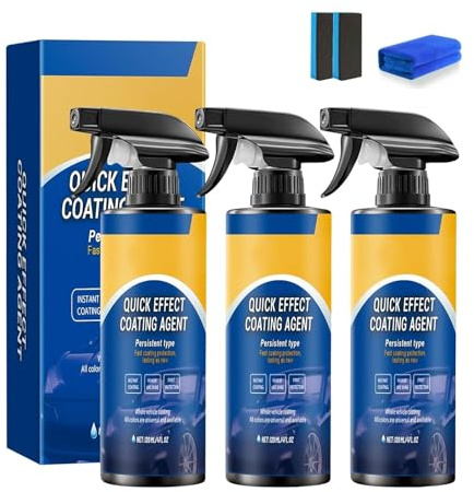 Drachenkind Autolack Spray, Quick Effect Coating Agent for Car, Hochschutz-Auto-Beschichtungsspray, Autos Kratzer Entferner, Beschichtungsspray Autolack, Schnellwirkungs-Beschichtungsmittel(3SETS)