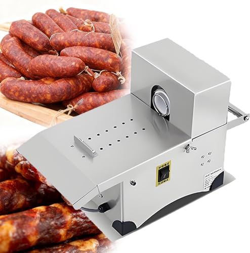 QianCruxtacy Macchina Annodatrice Salsicce Elettrica Professionale, Legatrice per Salumi e Salsicce Automatica, Acciaio Inox Alimentare, Facile da Pulire, per Produzione Artigianale e Industriale