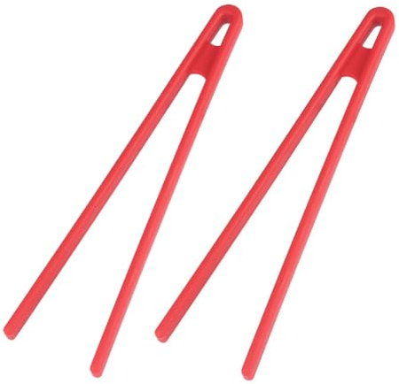 kkrrammii Confezione da 2 pinze in silicone per cucinare pinze da cucina resistenti al calore Pinze in silicone Pinze da tostapane lunghe antiscivolo utensili da portata per cibo, barbecue, insalata