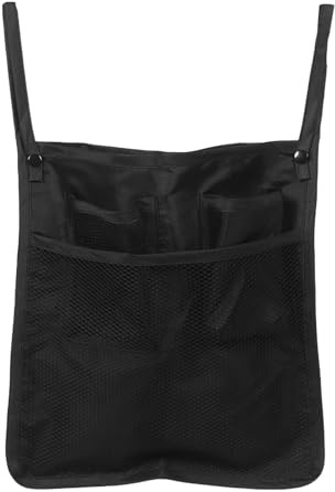 GARIOUANS Wetterfeste Kinderwagen-organizer Tasche mit Sicherem Reißverschluss Großer Stauraum für Windeln und Flaschen Schwarzer Pram Organizer für Befestigung an Kinderwagen und Buggys