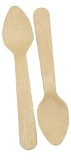 100 x Small Wooden Teaspoons (110mm/4.3inches) | Eco-Friendly, Compostable & Biodegradable Birch Wood Spoons | Ideal for Tea, Coffee, Hot Drinks, Cafes, Parties & Catering