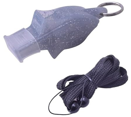 MWAHJU Set med 3 domarvisselpipor för fotboll, basket och andra utomhussporter, med kraftfullt plastljud för tränare (Gray)