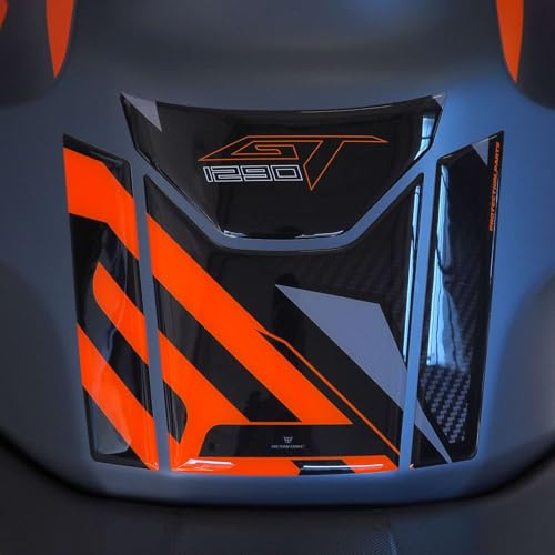 Resin Bike Motorbike 3D Stickers Compatible with KTM 1290 Super Duke GT 2019-2024. Bike Tank Protector Grip from Impact and Scratches. Sticker 3D Resin Gadget Moto