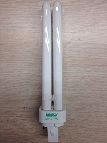 28 Pieces Satco S6327 26W Quad Tube 2-Pin G24D-3 Plug-In Base 3500K Fluorescent Bulb