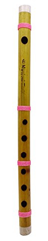Traditional Instrument Brown Collectable Musical Flute Bamboo Wooden Bansuri