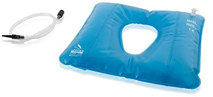 CUSCINO AD ACQUA ANTIDECUBITO CON FORO CENTRALE PVC ANTI PIAGHE DECUBITO SEDIA