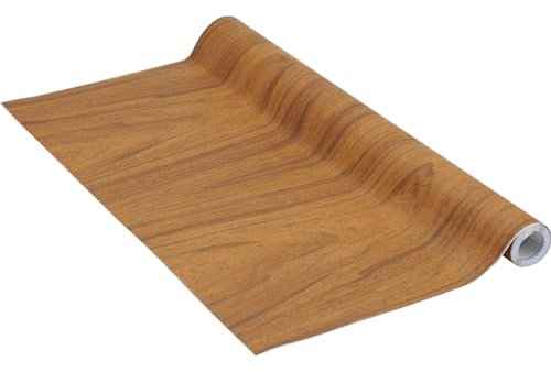 Venilia Pellicola adesiva, Noce francese aspetto legno marrone, 67,5cm x 3m, Spessore 95μ, Pellicola autoadesiva per mobili o cucina, carta da parati, PVC senza ftalati, Prodotto in UE
