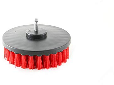 DUOSHIDA 12,7 cm rote Bohrbürste, Allzweck-Reinigungs-Set für Fugenmörtel, Fliesen, Waschbecken, Badewanne, Bad und Küche