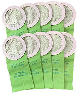 10 Pack Replacement Bags for Proteam 10 Quart Backpack Vacuum Cleaners. Fits Pro Team Coachvac Super Coachvac Megavac, 100331