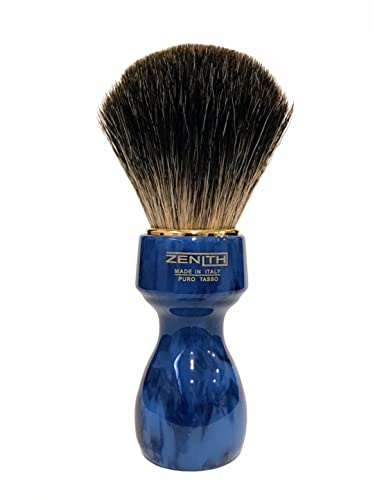 Zenith Barber Rasierpinsel mit 100% echtem Manchurian Dachshaar (beste Dachshaar) - Badger - Made in Italien - mit Geschenkbox