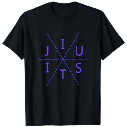 Jiu Jitsu Diagramm - Brazilian Jiu-Jitsu Purple Belt T-Shirt