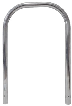 TRUTZHOLM Fahrradanlehnbügel aus Edelstahl 116x74 cm Ø 60 mm Anlehnbügel zum Einbetonieren Fahrradbügel Fahrradständer Parker Diebstahlsicherung Fahrrad Anlehner 2 Stellplätze