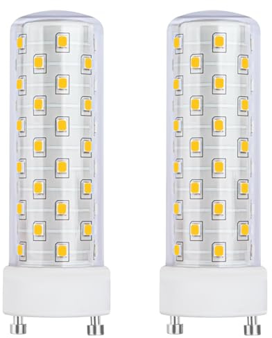 Makergroup GU24 LED Light Bulb Neutral White 4000K-4500K High Brightness for Bathroom Ceiling Fan 13W 18W 23W T2 Spiral CFL Light Replacement, 120V 10W 2pcs(Not dimmable)