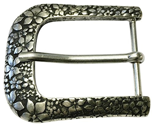 BELTINGER Gürtelschnalle Flower 4,0 cm | Buckle Wechselschließe Gürtelschließe 40mm Massiv | Dorn-Schließe | Wechselgürtel bis 4cm