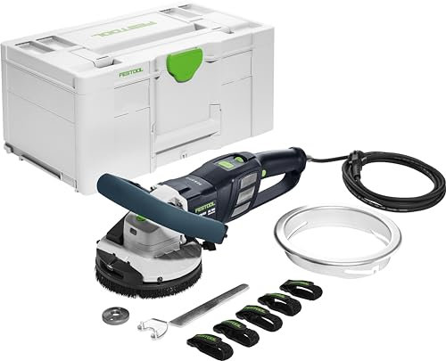 Festool Sanierungsschleifer RG 130 ECI-Plus RENOFIX (mit Führungstisch, Spannflanschgarnitur, Stirnlochschlüssel, Klettverbinder), im Systainer