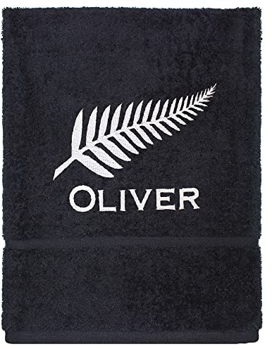 Personalised Rugby Nations Super Absorbent Hand Towel (New Zealand)