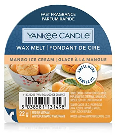 Yankee Candle Cire fondue à la crème glacée à la mangue