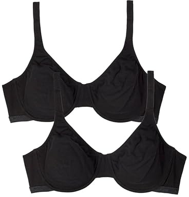 Fruit of the Loom Women's Cotton Stretch Unlined Underwire Bra Multi-Pack