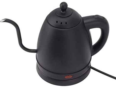 Hervidor de Agua Eléctrico de Cuello de Cisne, 1.2L Verter sobre la Hervidor de café de Acero Inoxidable 304 Hervir Hervidor de Protección en Seco para Oficinas