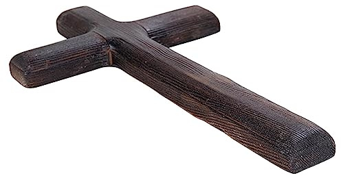 Svart träkors – träkors för välsignelse, bönskassa för hand, handkors för | kyrka, dekoration, test, meditation,
