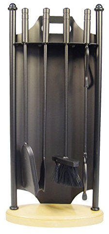 Imex El Zorro 12025-F - JUEGO CHIMENEA OVALADO 4 PIEZAS(FORJA)