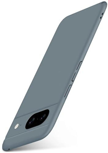 moex für Google Pixel 8 Hülle Ultra Dünn, Schutzhülle mit erhöhtem Kameraschutz, Slim Cover Hardcase Backcover, Dünnste Handyhülle Minimalistisch Alpha Case, Matt Taupe