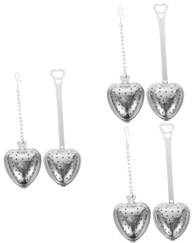 TOPBATHY 6 Pièces à thé en forme de coeur infuseur à café filtres à thé cuisine accessoires accessoire cuisine à café diffuseur infuseur à thé fin Infuseur à thé en vrac Ménage