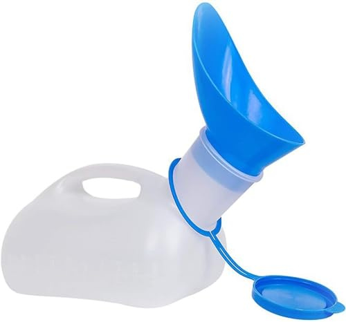 Urinflasche Urinella Für Männer Frauen 1000ML Tragbare Pipi-Flasche Mit Deckel Und Trichter Auslaufsichere Urinale Urinbecher Pinkelhilfe Krankenhaus Outdoor Auto Camping Notfall Urin Flasche
