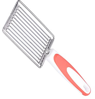 aqxreight Coltello per Affettare Frutta, Pomodoro, Prosciutto, Coltello da Pranzo in Acciaio Inossidabile, Manico Antiscivolo per Utensili da (ORANGE)