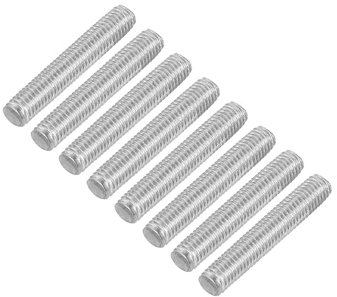 QUARKZMAN 16 Stück Gewindestangen, M5 x 30mm, 304 Edelstahl, Gewindestab mit metrischem Vollgewinde, M5-0,8 Gewindestift für Möbel- und Maschinenmontage