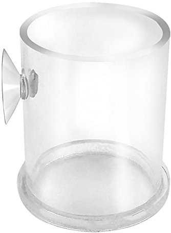 BaoFufc Automatischer Fischfutterautomat klein für Aquarium, Salzlake, Garnelen, Eier mit Saugnapf zur Aufzucht von Aquarien, automatischer Fischfutterautomat, Futterspender für kleine Fische,