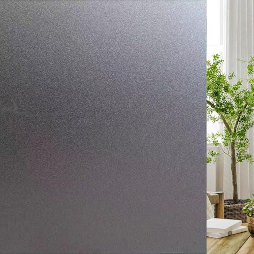Uv-Schutz Sonnenschutzfolie Fenster 20 x 500 cm Sonnenschutz Hitzeschutz Uv-Schutz Sonnenschutzfolie Selbsthaftend Sonnenschutz Spiegelfolie für Büro Und Haus, schwarz matt