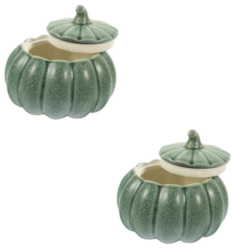 Ciieeo 2 Ciotole in Porcellana A Forma Di Zucca Con Liscio Per Una Facile Pulizia Per Riso Al Vapore E Zuppa