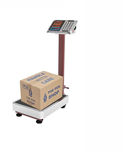 KHYTEBV Balance de réception numérique Plate-Forme Industrielle Pliable Poids électronique Haute définition écran LCD Plancher pour l'expédition de Bagages Paquet C