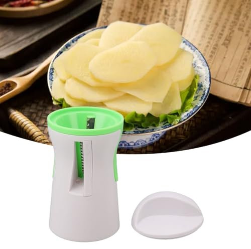 MOUMOUTEN Cortador de verduras en espiral de mano - Fabricante de fideos de calabacín Espiralizador ergonómico Espiralizador de verduras de mano para hacer fideos de verduras