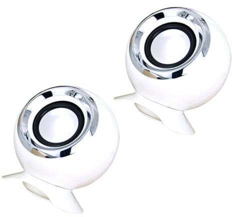 Housoutil Mini Altoparlanti per Computer Desktop Altoparlanti per Pc per Laptop Diaframma A Bassa Frequenza Robusti E Resistenti Allusura Ideali per Musica TV E Giochi.