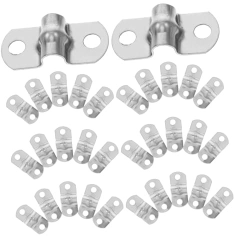GLEAVI L'usure pour Acier Serrage en Colliers Inoxydable U Tuyaux Intérieur 50 Pièces, Installation Facile, Haute Résistance à Diamètre 5mm et Câbles
