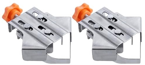 Sargento Escuadra Abrazadera de esquina de acero inoxidable de 90 grados, abrazadera de esquina derecha, ajustable, for carpintería, posicionamiento cuadrado, for enmarcado, soldadura DIY(2pcs Corner