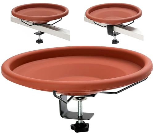 Bagno Per Uccelli Da Terrazzo,Ciotola Per Uccelli | Vasche E Fontane Per Colibrì Da Esterno Con Bacinella Per Giardino Cortile Recinzione Balcone Esterno