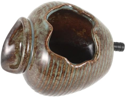 TOYANDONA Fontaine Décorative Eau Extérieure Céramique pour Jardin Et Intérieur Pot De Fontaine Vintage avec Système De Filtration pour Eau Claire