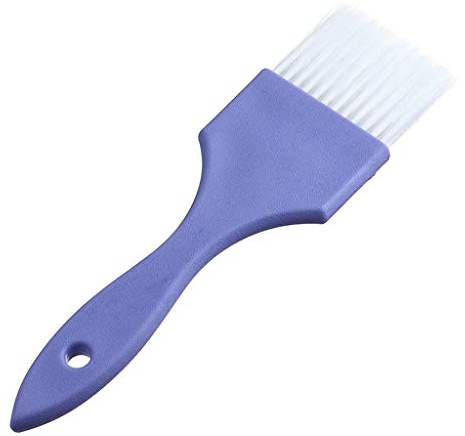 Pennello da barbiere per colorare i capelli, per candeggina e balayage, colore viola