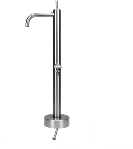 Robinet antigel autoportant en acier inoxydable – Colonne d'eau de jardin verticale de 73,7 cm – Fontaine décorative et distributeur d'eau pour arrière-cour, ferme et jardin Caractéristiques