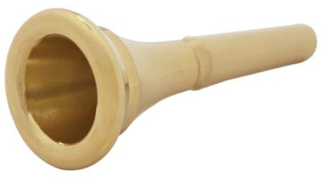 Goldenes Kupfer Mundstück für Horninstrumente, Langlebiges Ersatzteil | Glatte Oberfläche, Leicht zu Reinigen, Verschleißfest und Leicht, für Familien und Bandproberäume