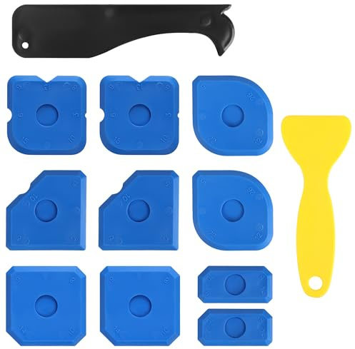 Silikonentferner Werkzeug Set zum Silikonentfernen, Silikonfugen Abzieher Silikonabzieher Fugenabzieher, Blaue Silikon Fugenglätter, für Bad, Küche, Wand, Boden