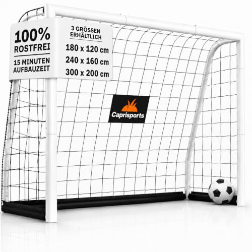 Fußballtor Kinder [EXTREM STABIL] - [ROSTFREI] Fussballtore für Garten Kinder - Fussball Tor mit Erdanker für optimalen Halt - Fussballtor für Zuhause - Fußballtore Outdoor - Goal