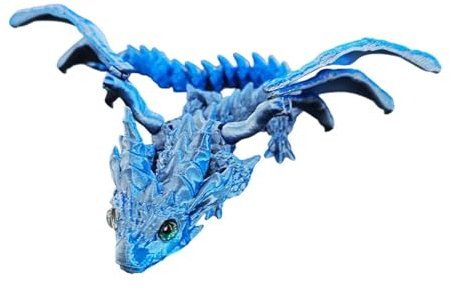 Dragon Toys, Dragon Figures for Kids Realistisk flygande drakefigur | Desktop Display Decor, Movelable Joints Desk Fidget Toys for Children, Adults, Collectors