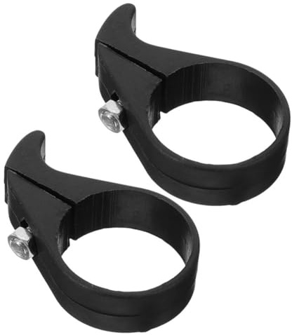 KOMBIUDA 2pcs Black Plastic Bicycle Chain Protector with Foldable Design for Mountain Bikes Chain Drop Catcher and Stabilizer